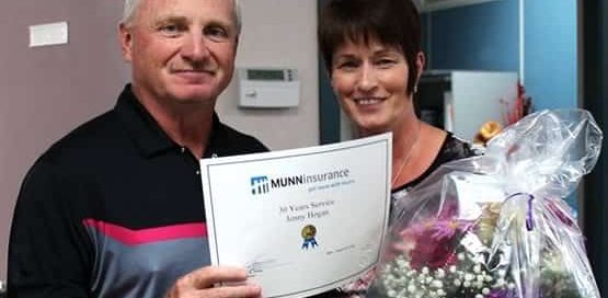 30 Years with Munn Insurance Anniversary